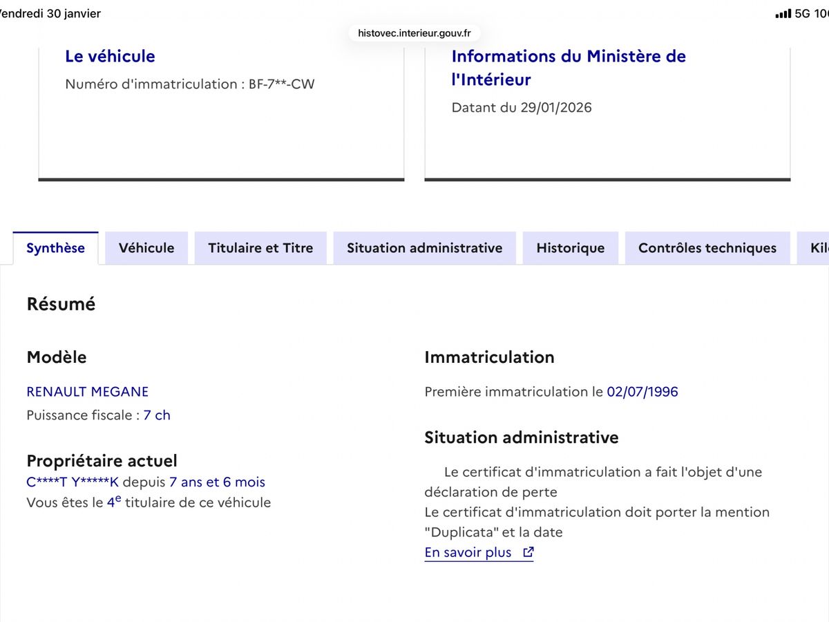 Renault Megane d'occasion