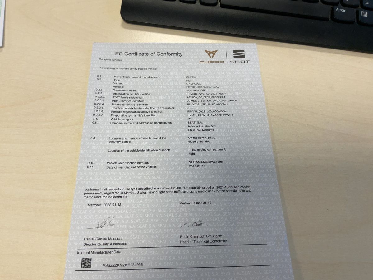 Cupra Formentor d'occasion