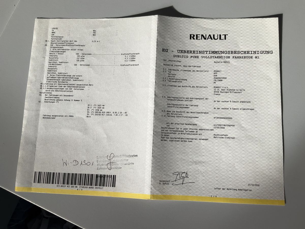 Renault Talisman d'occasion