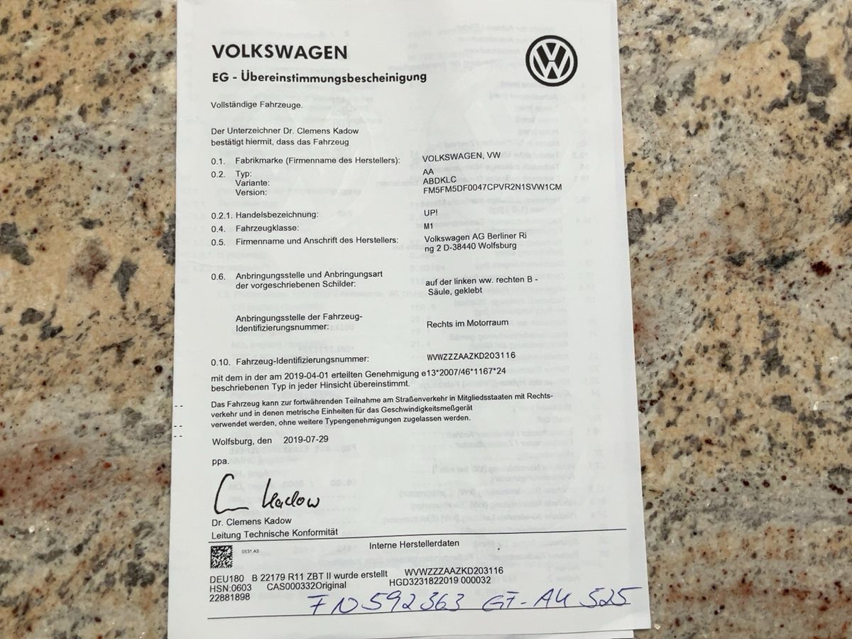 Volkswagen up! d'occasion