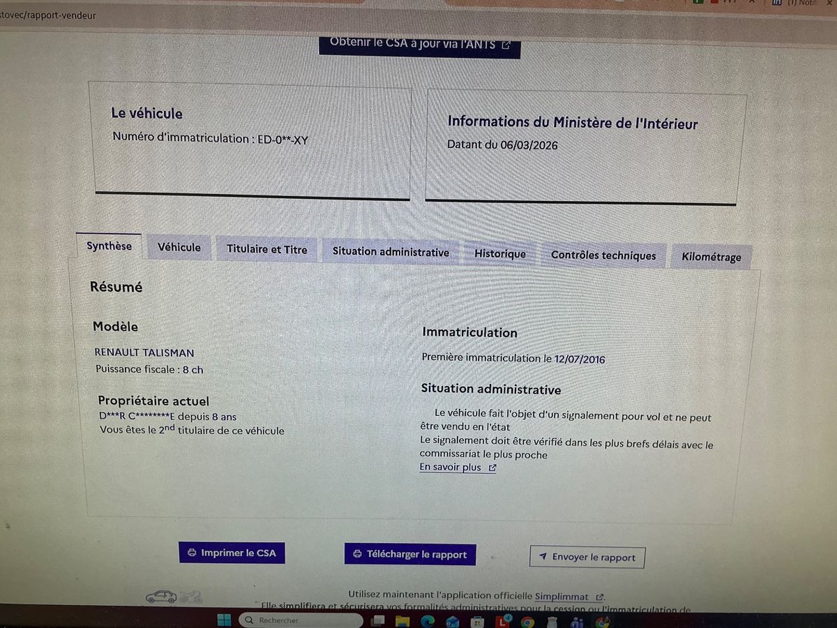 Renault Talisman d'occasion