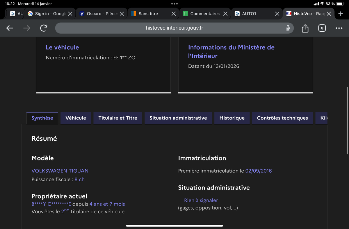 Volkswagen Tiguan d'occasion