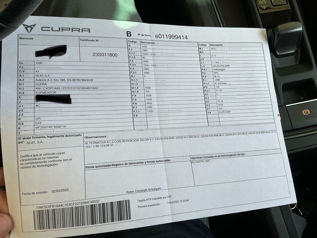 Cupra Formentor d'occasion