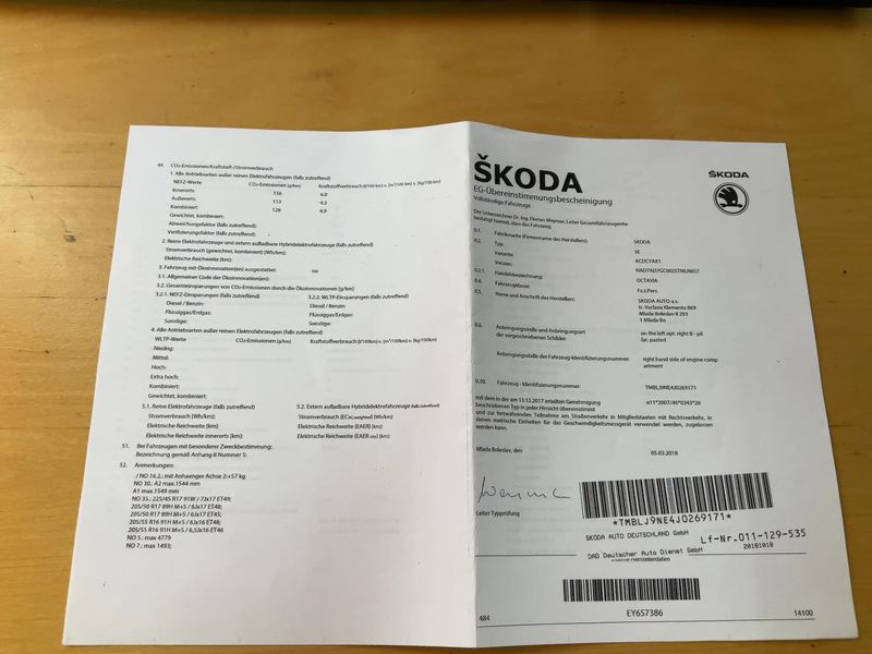 Skoda Octavia 2.0 TDI Style 4x4 2018 – снимка 22