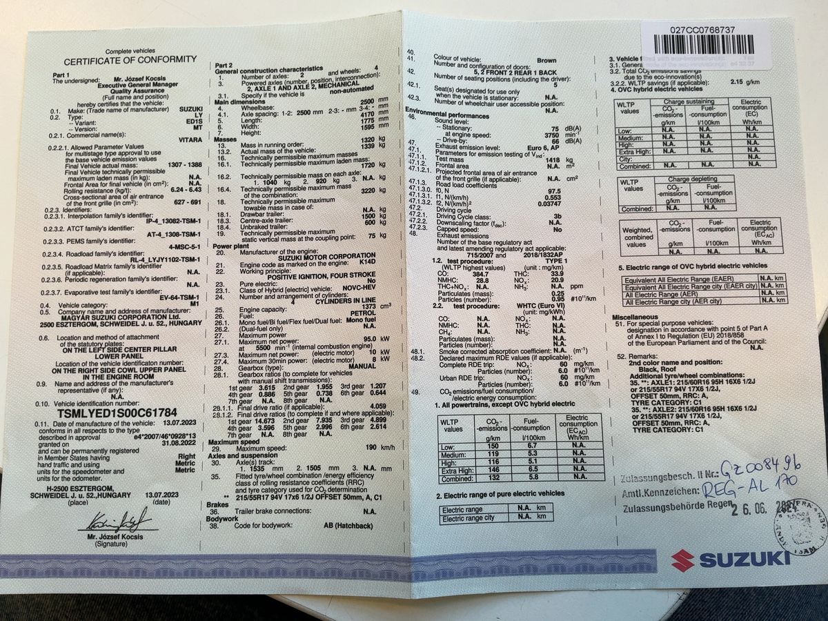 Suzuki Vitara 1.4 BoosterJet Mild-Hybrid Comfort 4x4