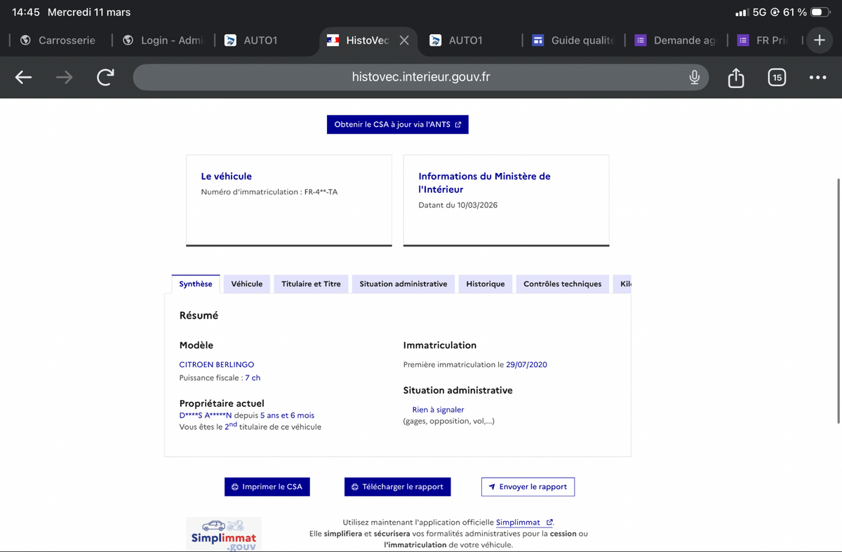 Citroen Berlingo d'occasion