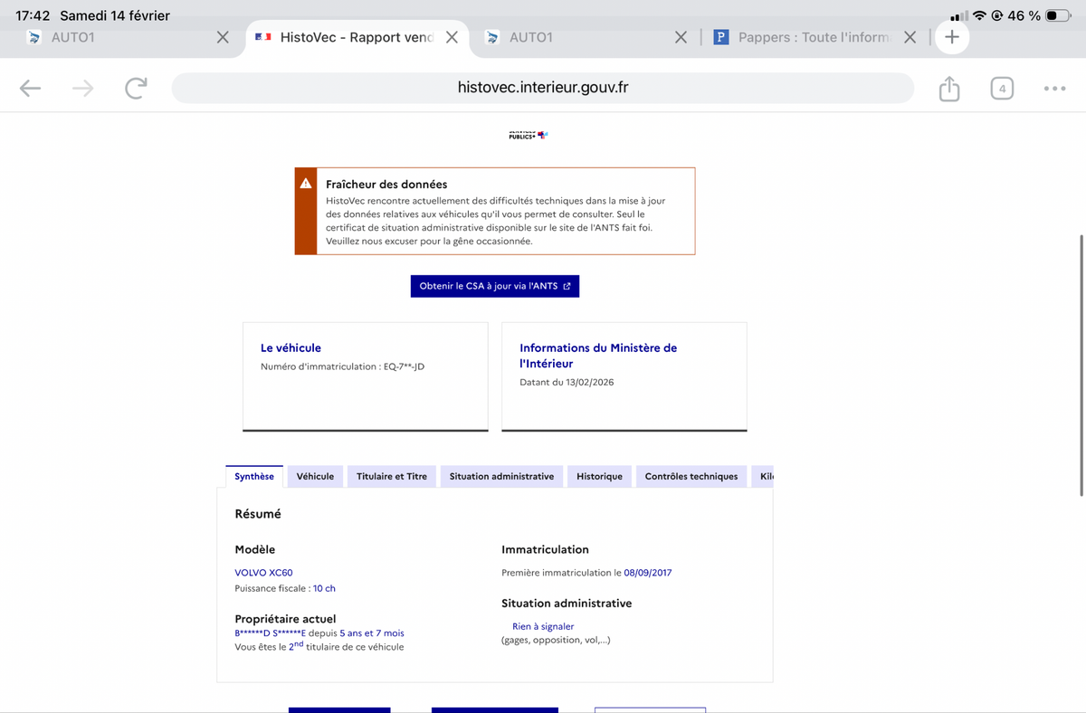 Volvo XC60 d'occasion