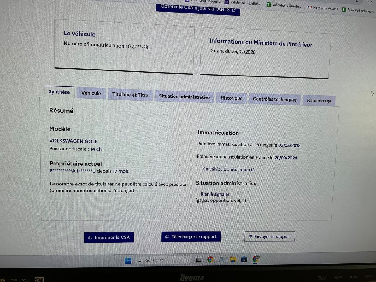 Volkswagen Golf d'occasion