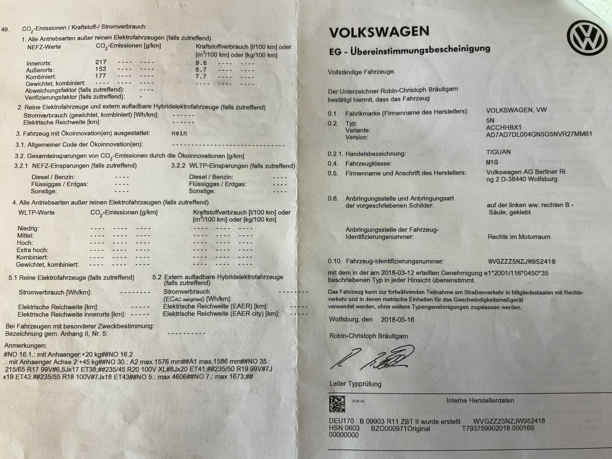 Volkswagen Tiguan 2.0 TSI Highline 4Motion BlueMotion