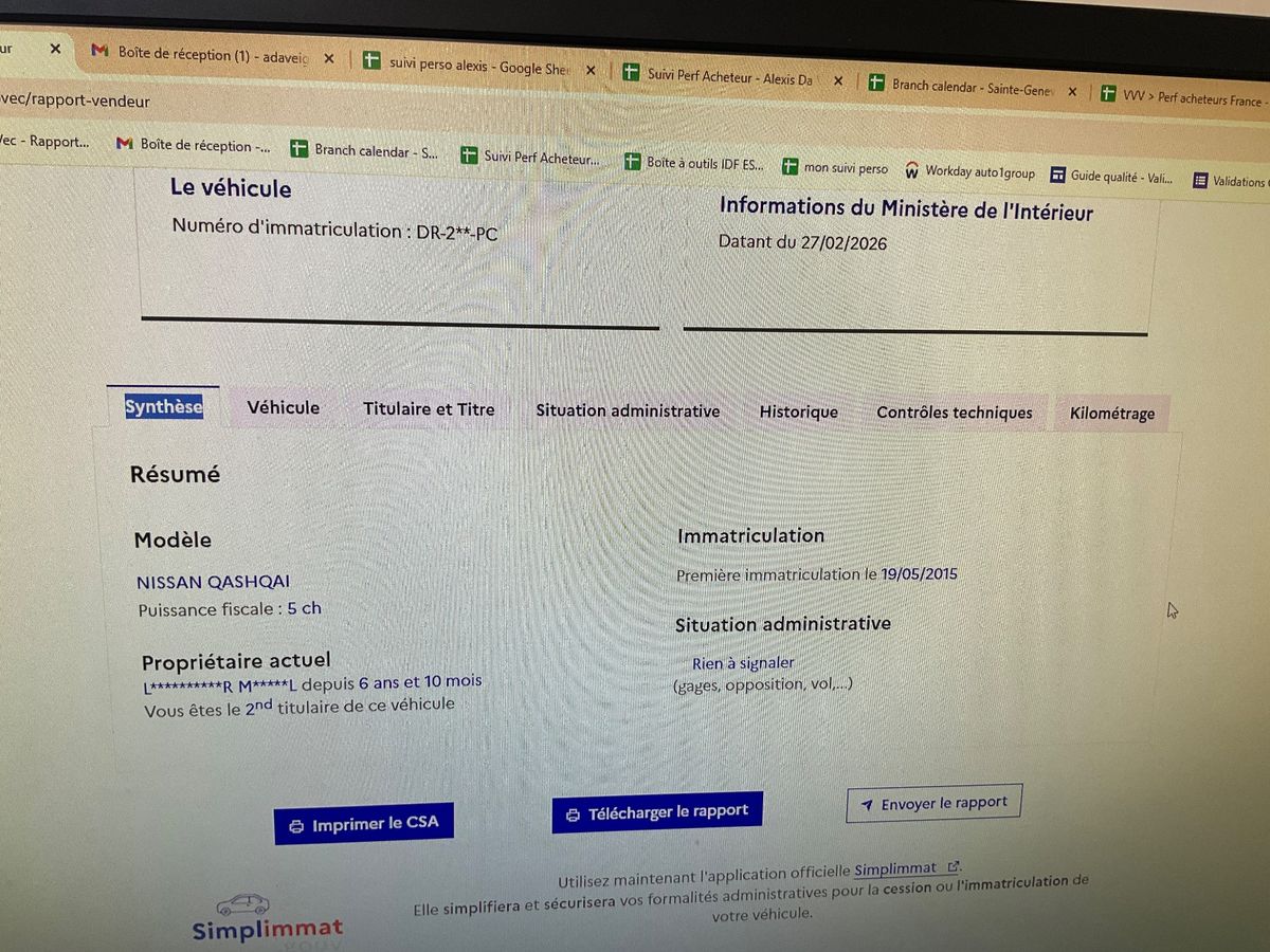 Nissan Qashqai d'occasion