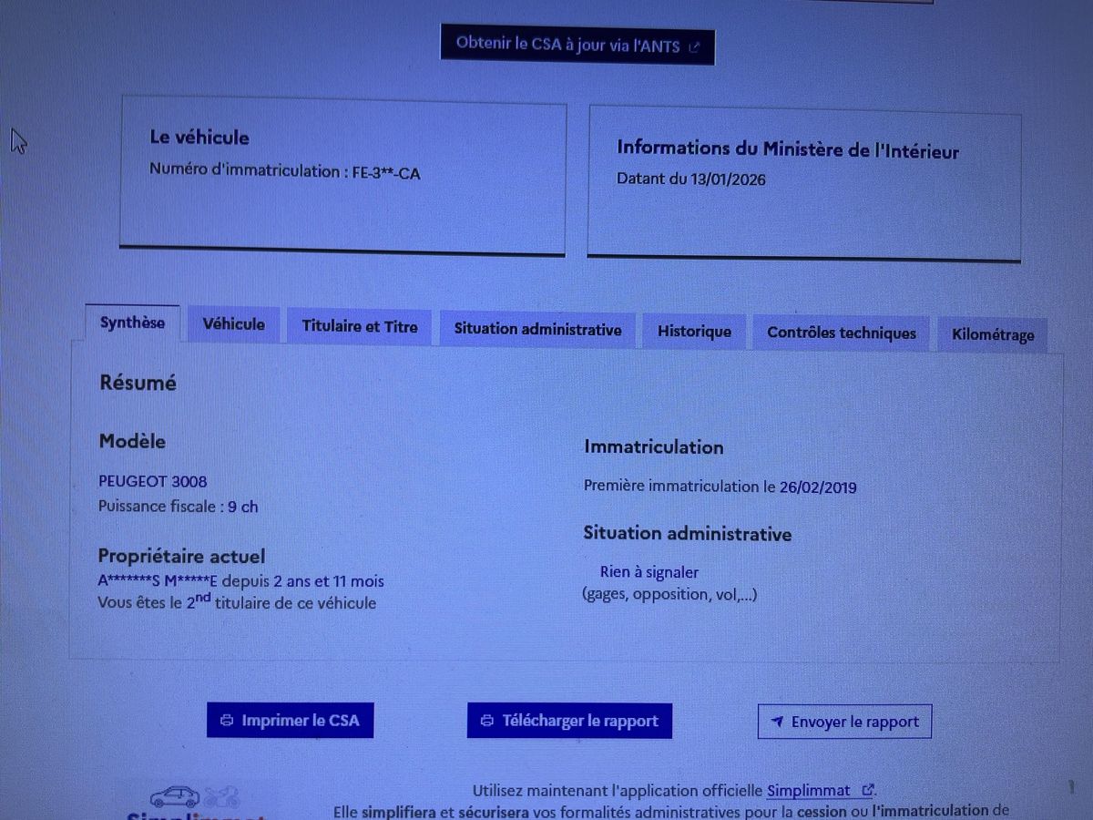 Peugeot 3008 d'occasion