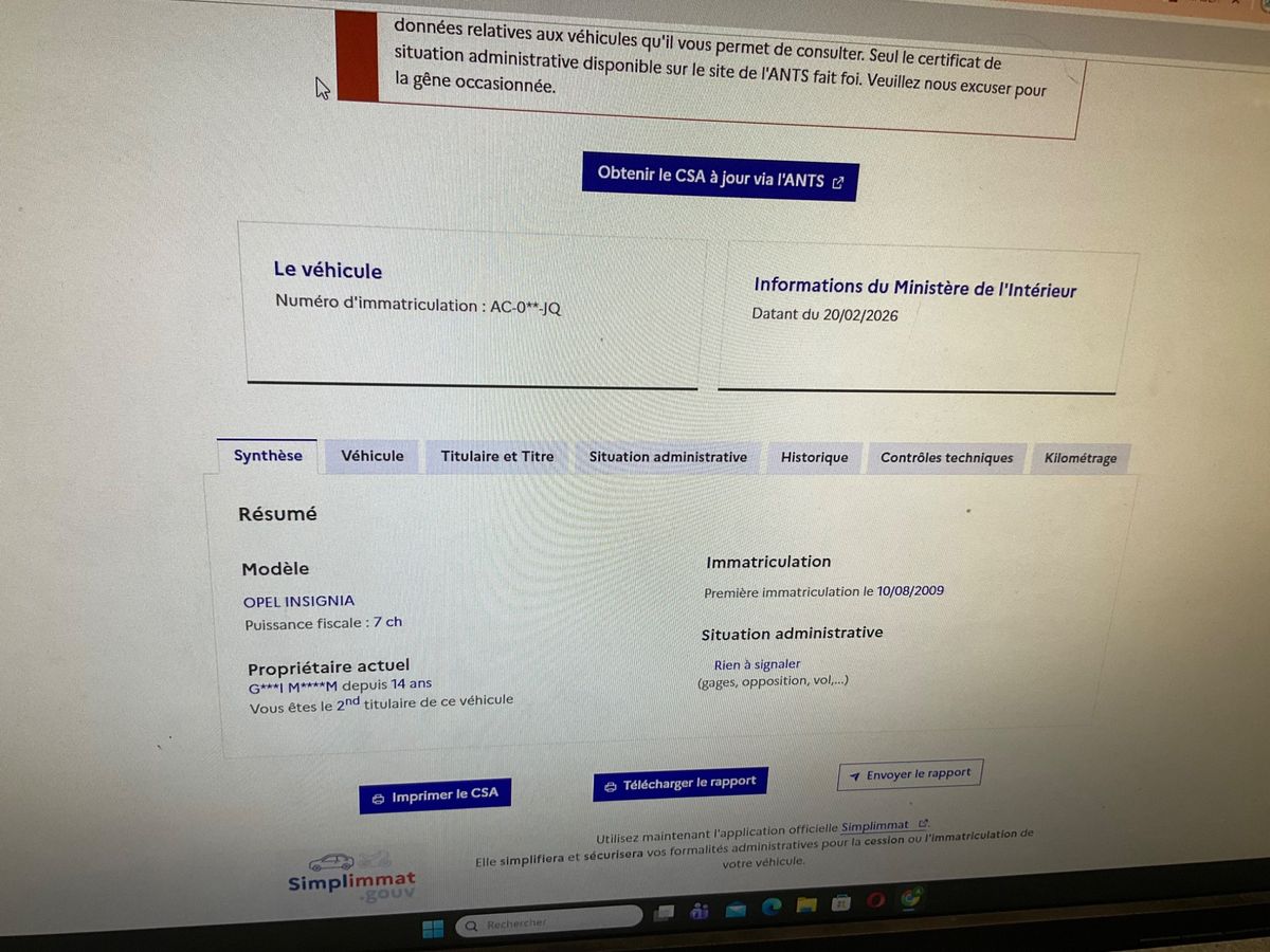 Opel Insignia d'occasion