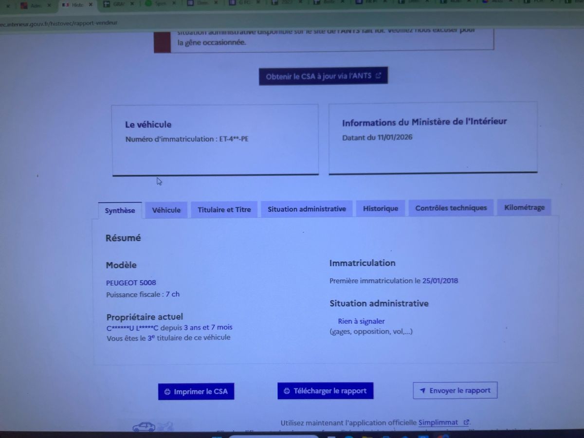 Peugeot 5008 d'occasion