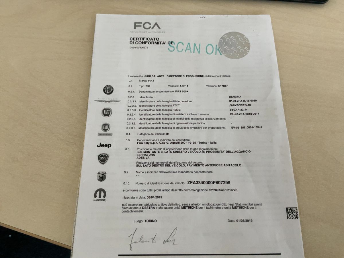 Fiat 500X d'occasion