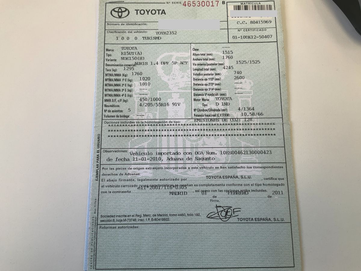 Toyota Auris d'occasion