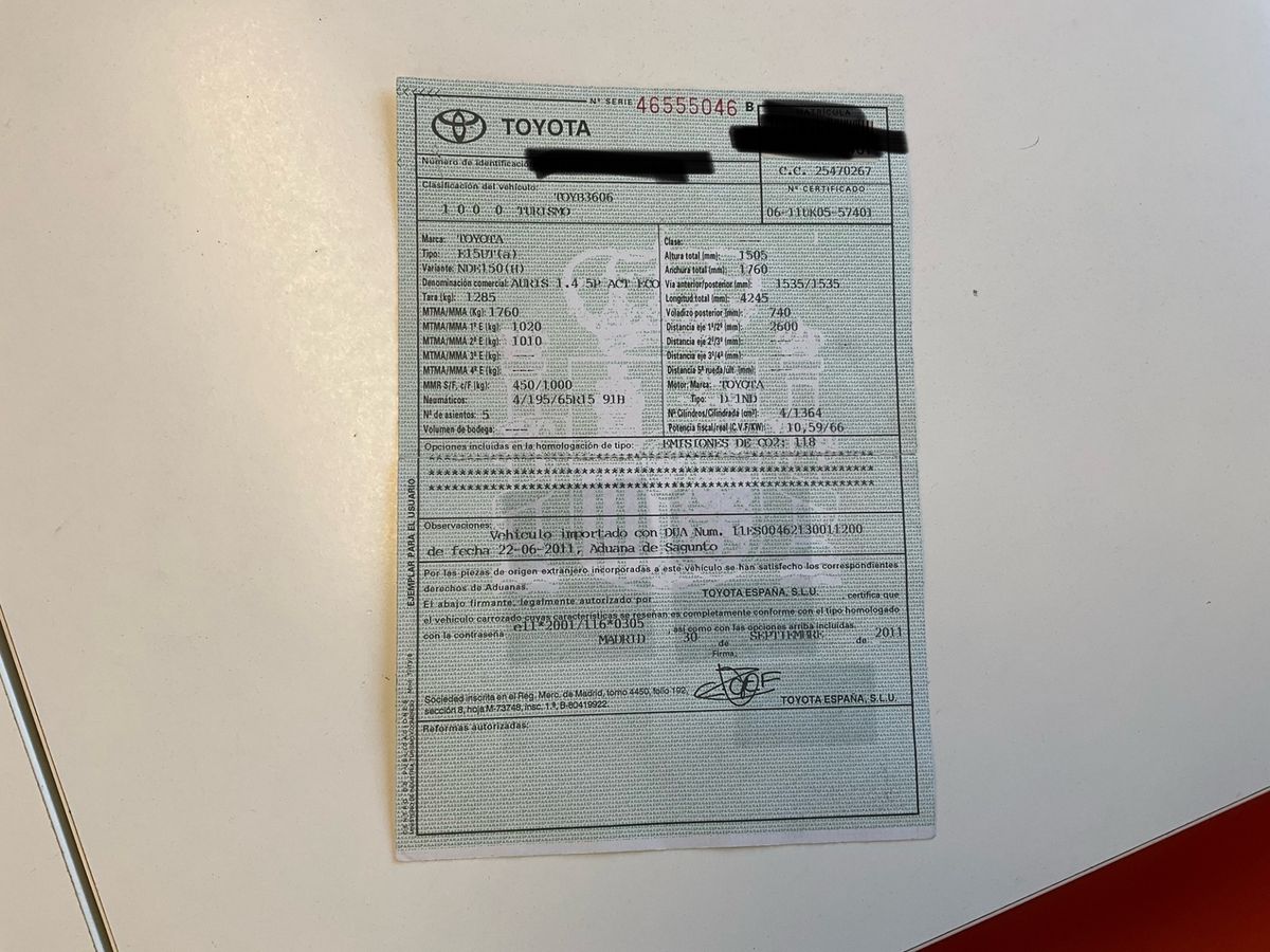 Toyota Auris 1.4 Turbodiesel Active