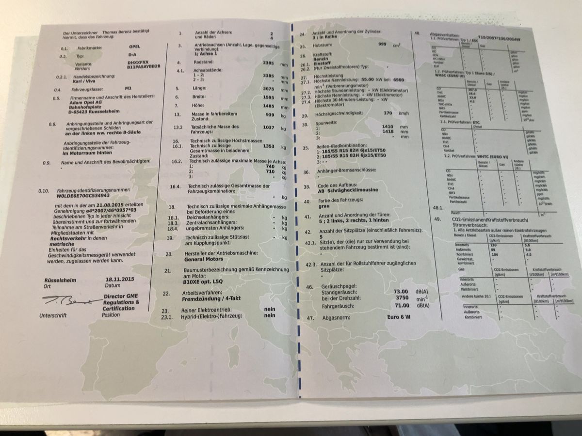 Opel Karl d'occasion
