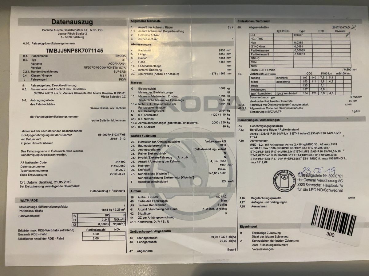 Skoda Superb d'occasion