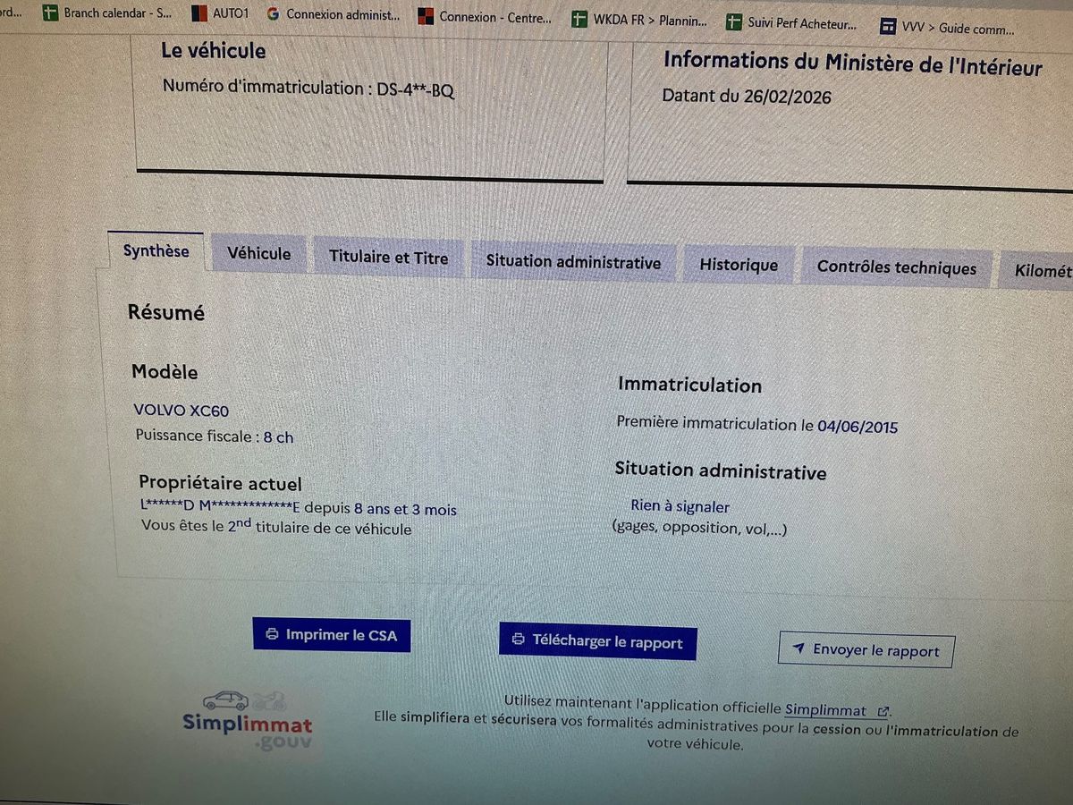 Volvo XC60 d'occasion