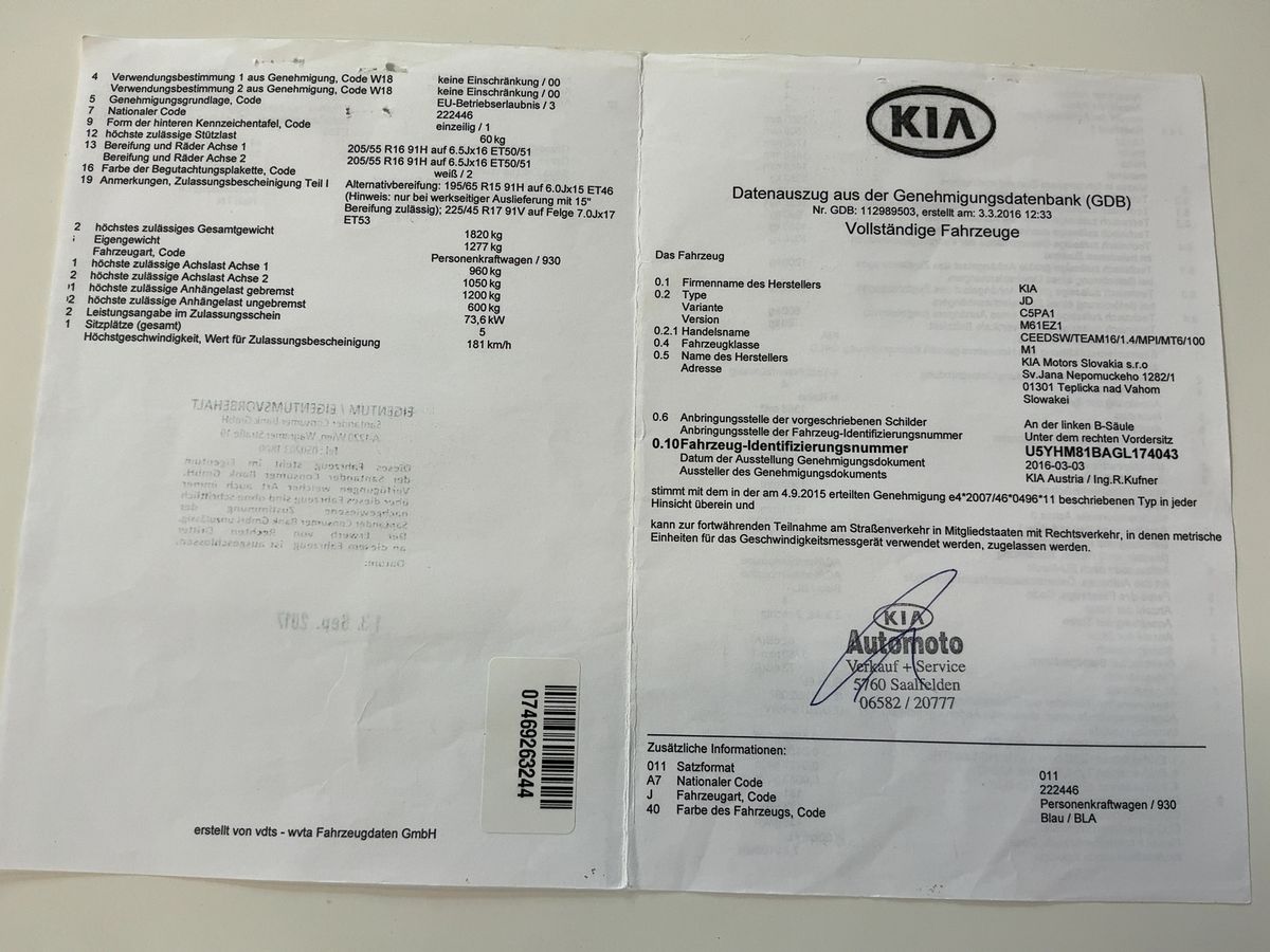 Kia cee'd d'occasion