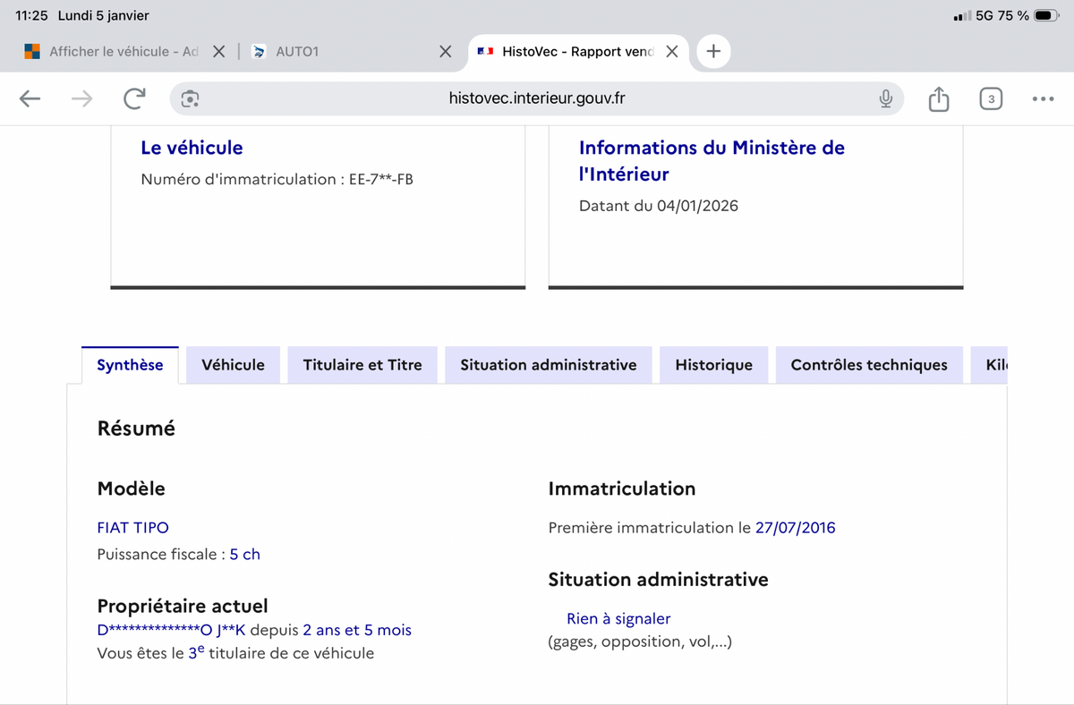 Fiat Tipo d'occasion