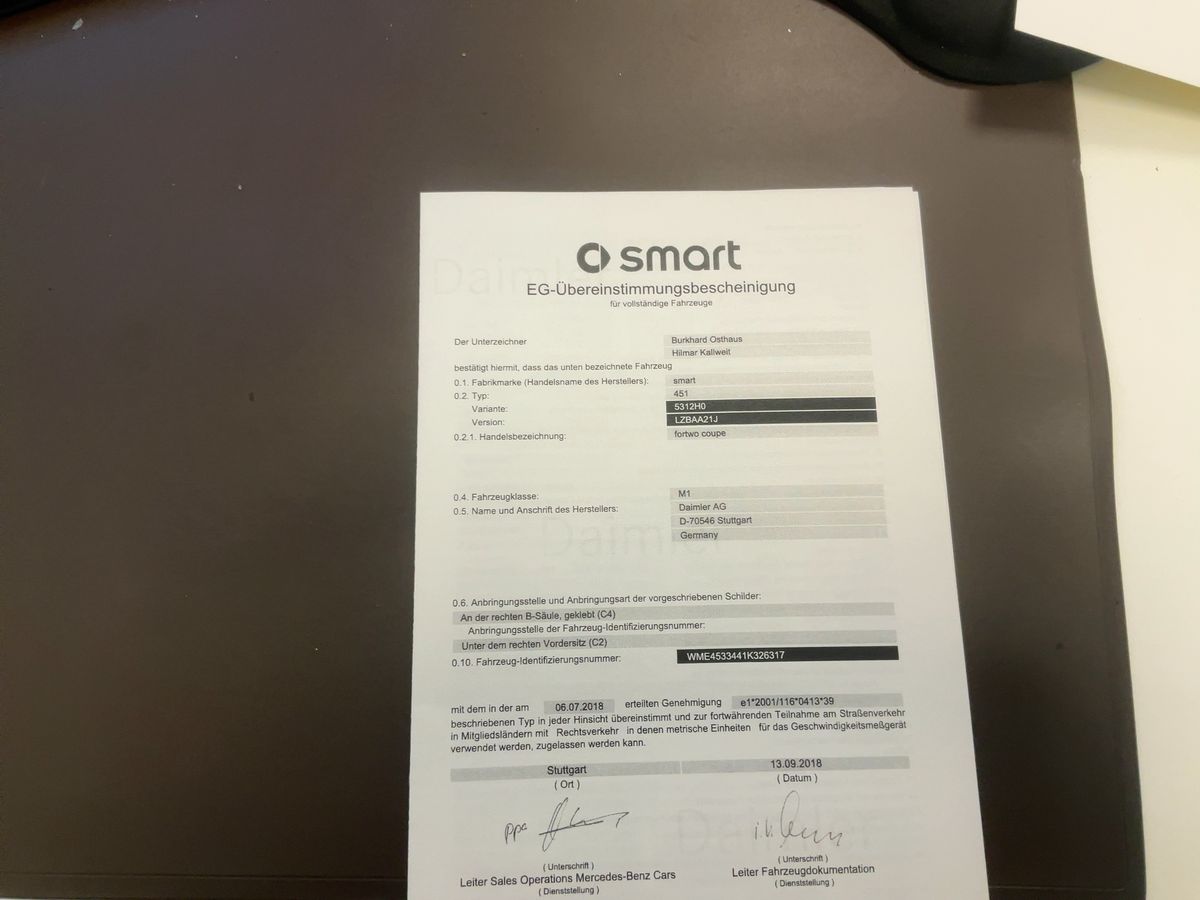 Smart fortwo d'occasion