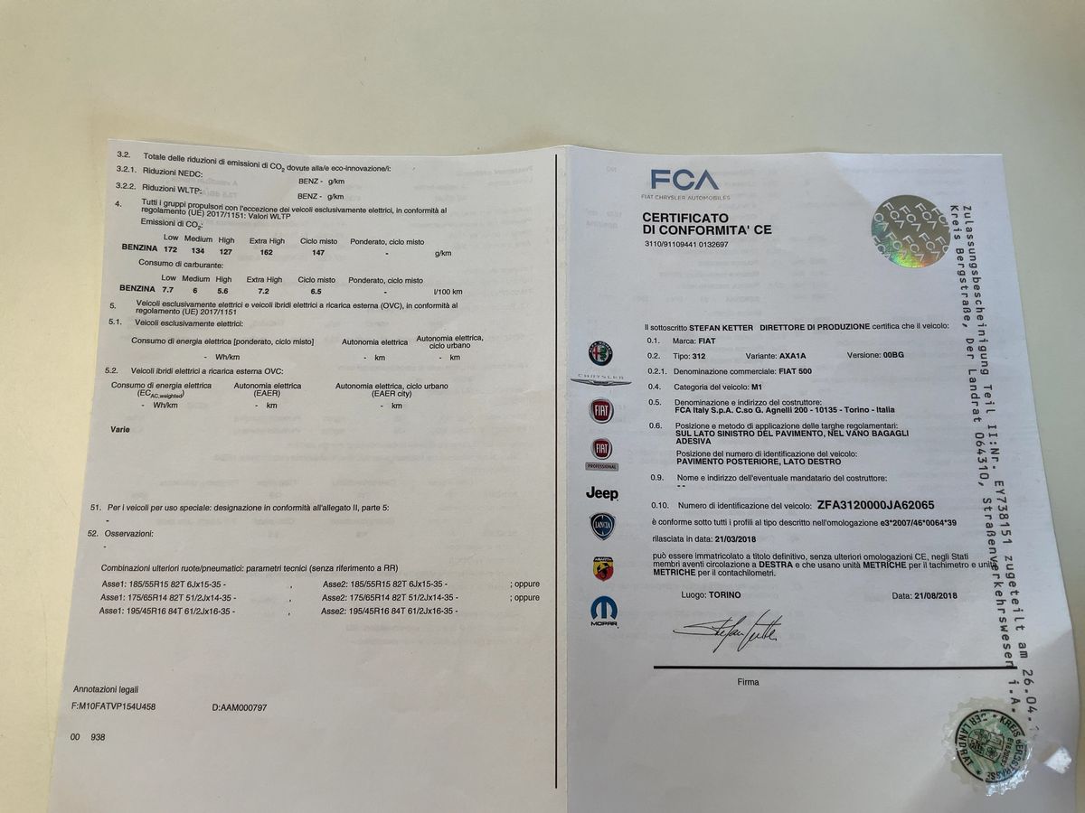 Fiat 500 d'occasion