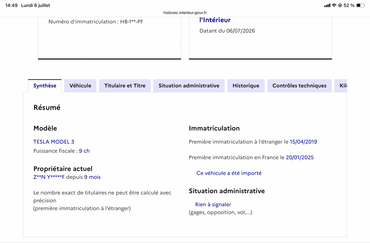 Tesla Model d'occasion