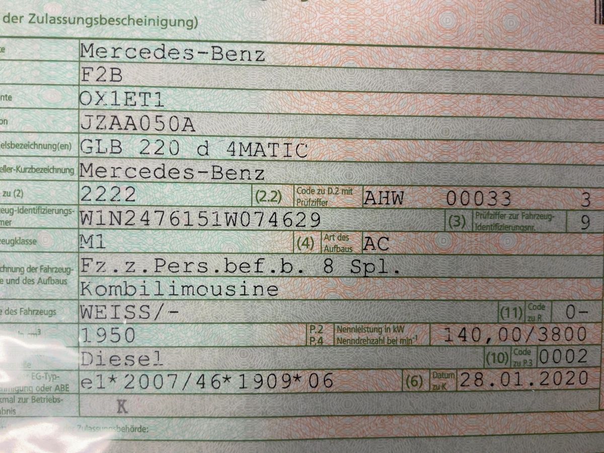 Mercedes-Benz GLB-Klasse GLB 220 d 4Matic Progressive