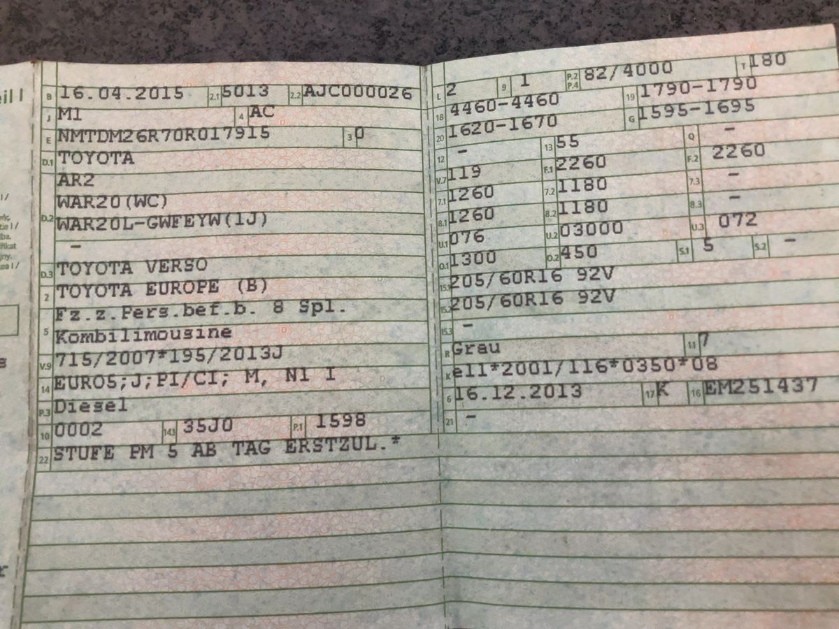 Toyota Verso d'occasion