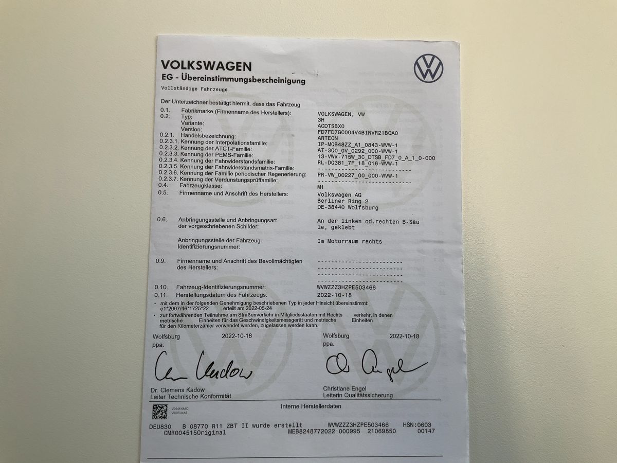 Volkswagen Arteon d'occasion