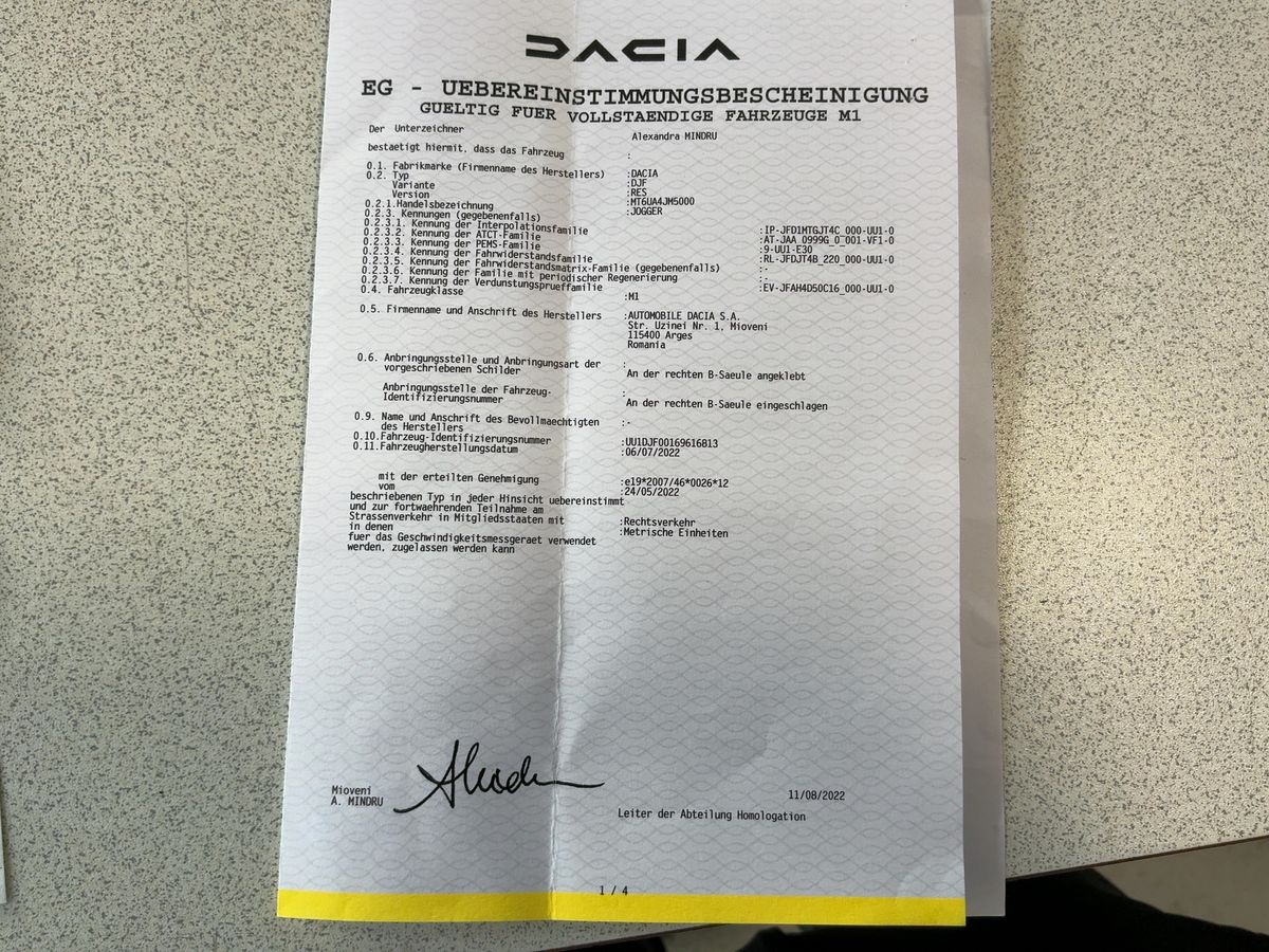 Dacia Jogger d'occasion