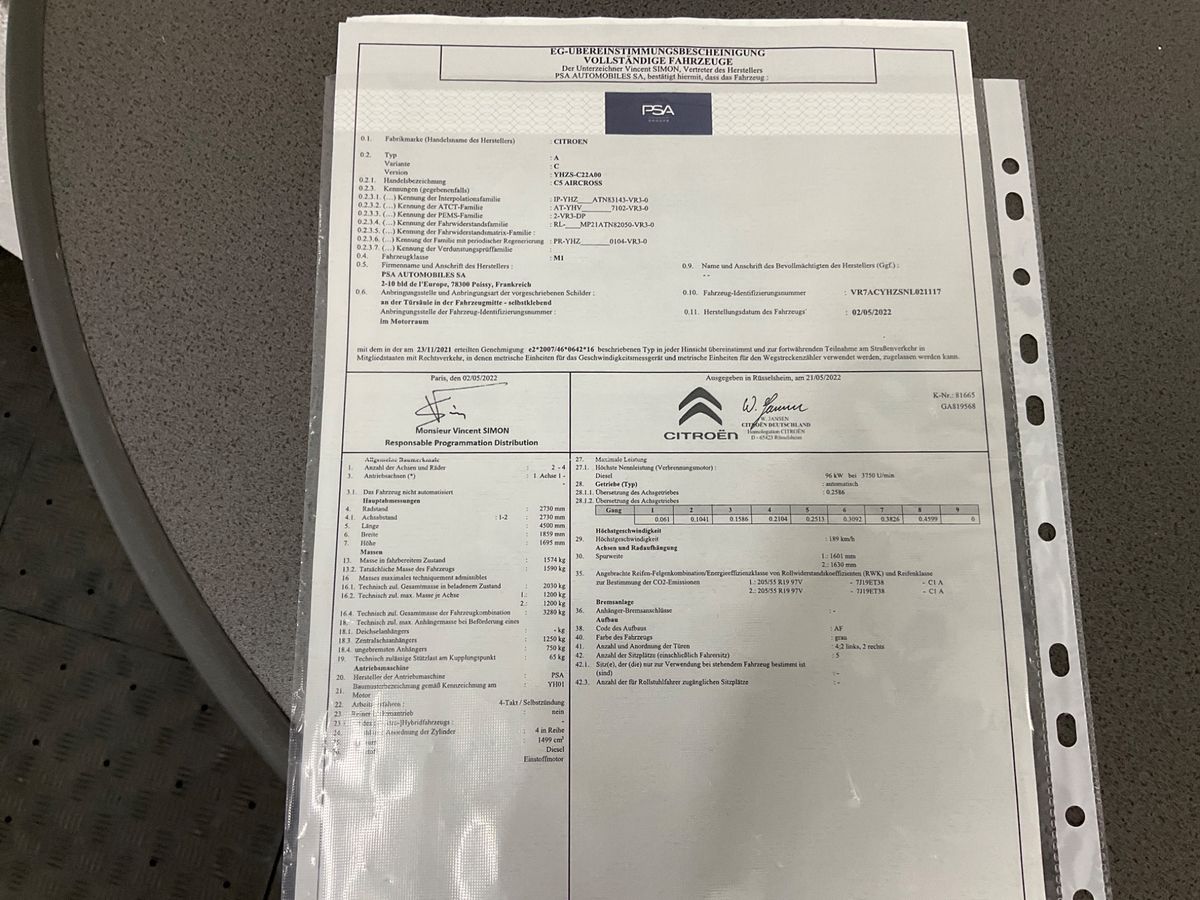 Citroen C5 Aircross 1.5 Blue-HDi Shine