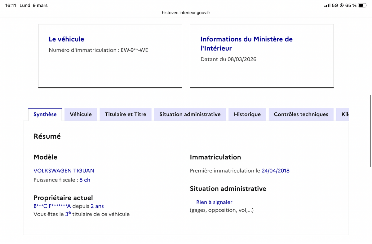 Volkswagen Tiguan d'occasion