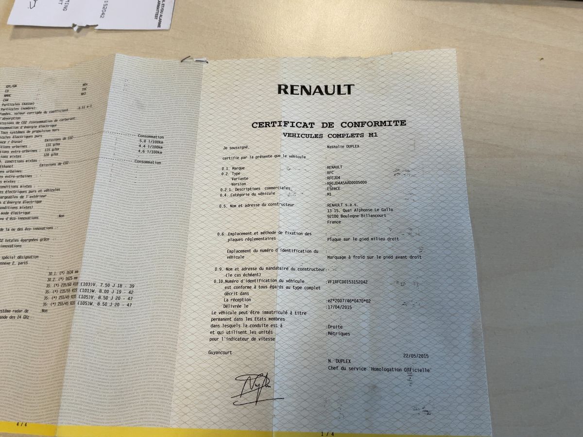 Renault Espace d'occasion