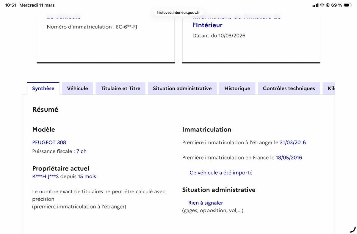 Peugeot 308 d'occasion