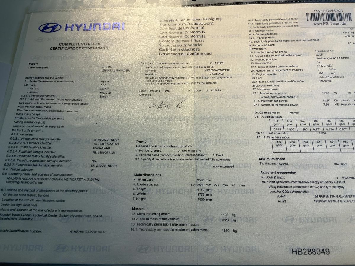 Hyundai Bayon d'occasion