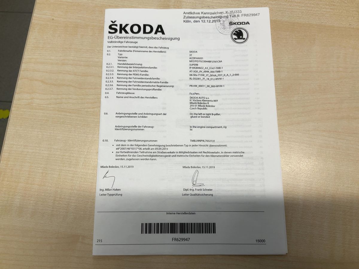 Skoda Superb d'occasion