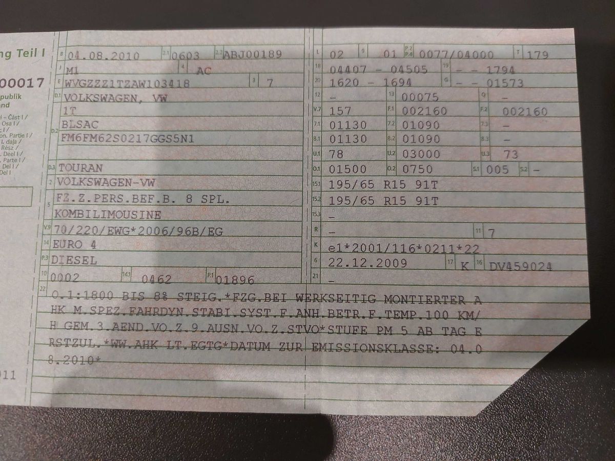 Volkswagen Touran 1.9 TDI Freestyle