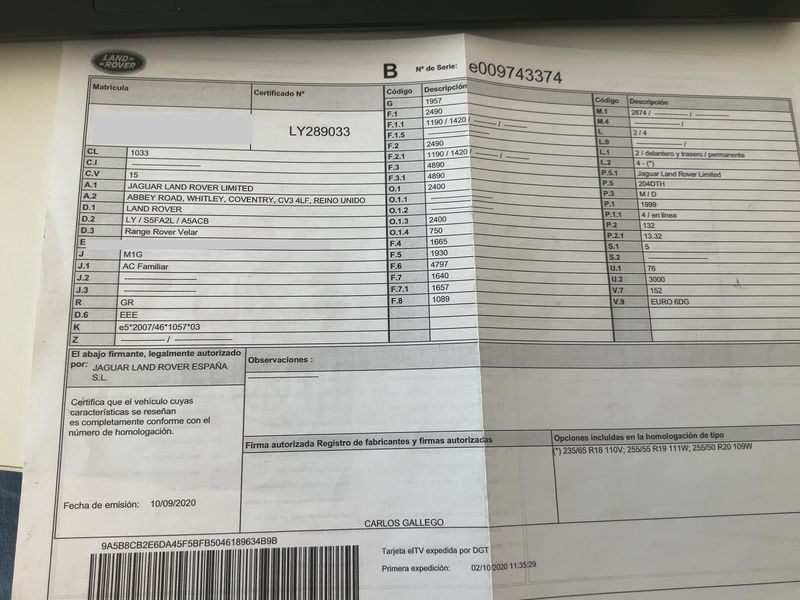 Land Rover Range Rover Velar 2.0 Diesel S — zdjęcie 16