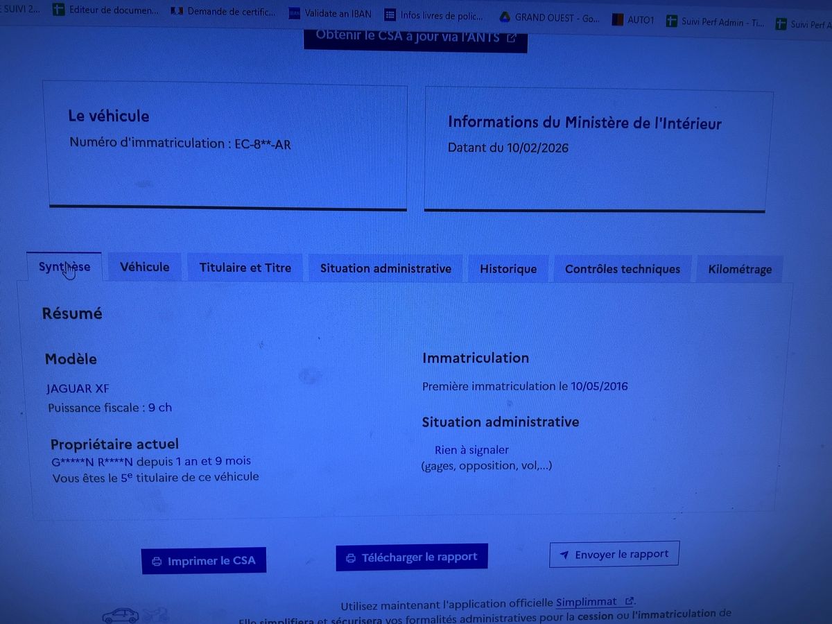 Jaguar XF d'occasion