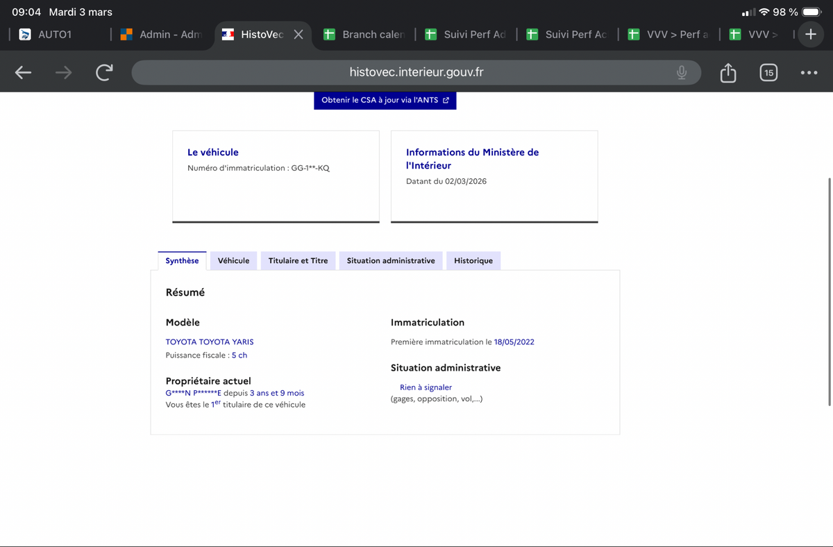 Toyota Yaris d'occasion