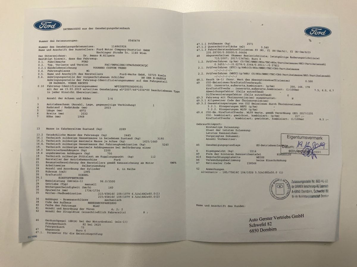 Ford Tourneo d'occasion