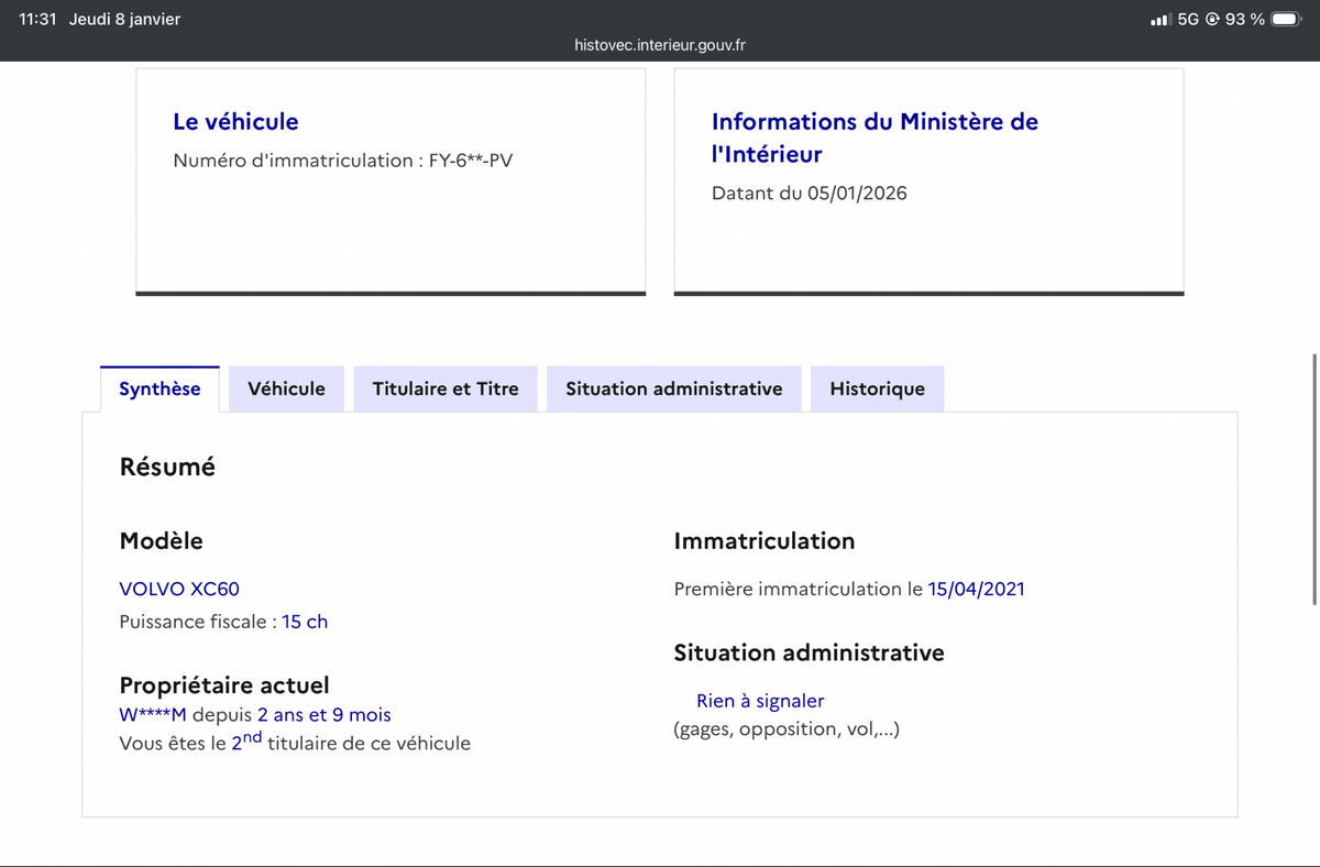 Volvo XC60 d'occasion