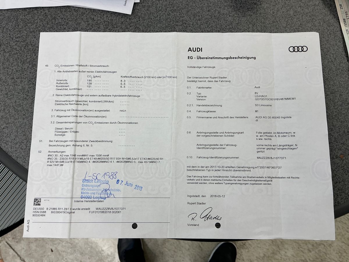Audi S3 2.0 TFSI quattro
