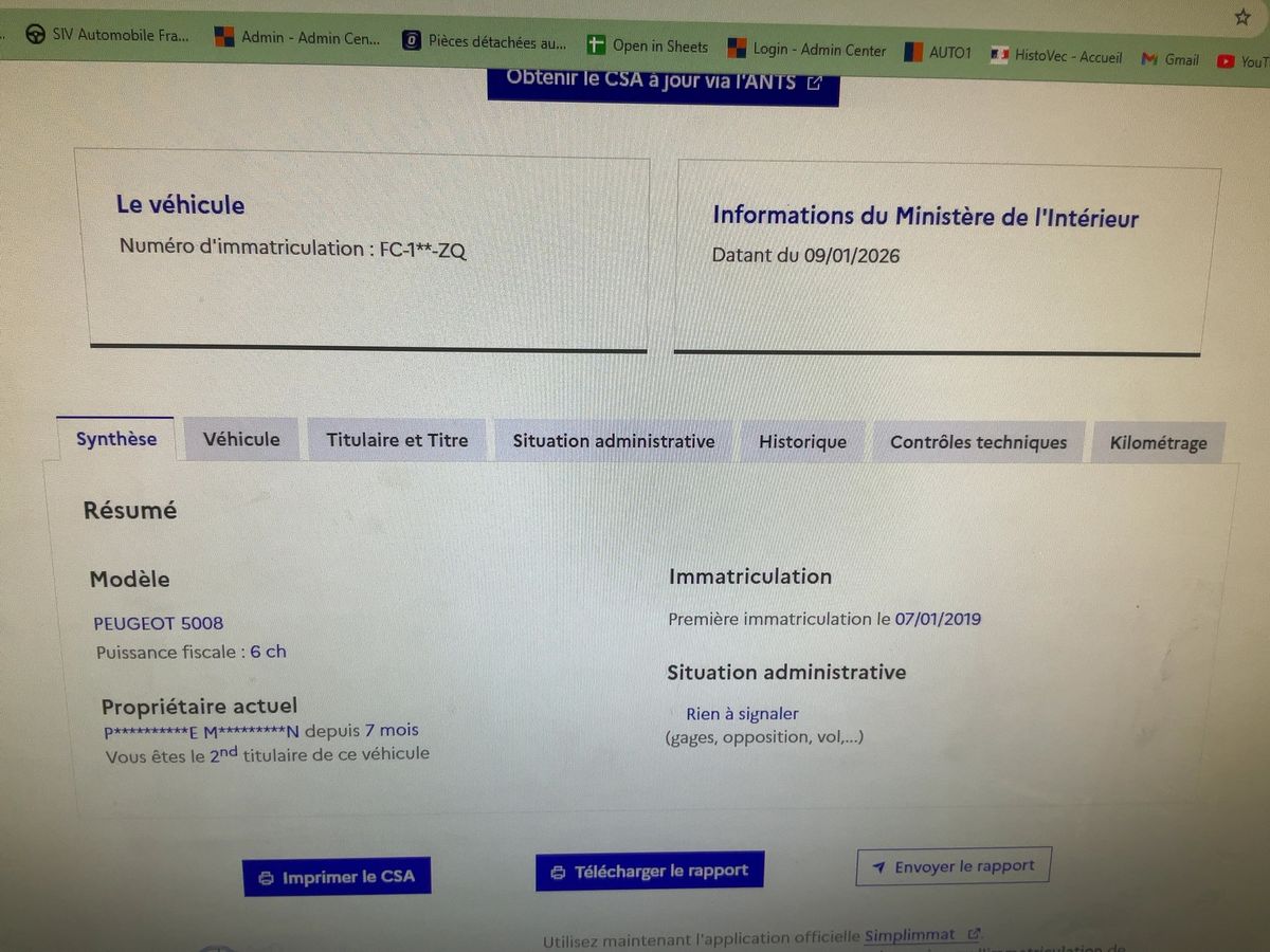 Peugeot 5008 d'occasion