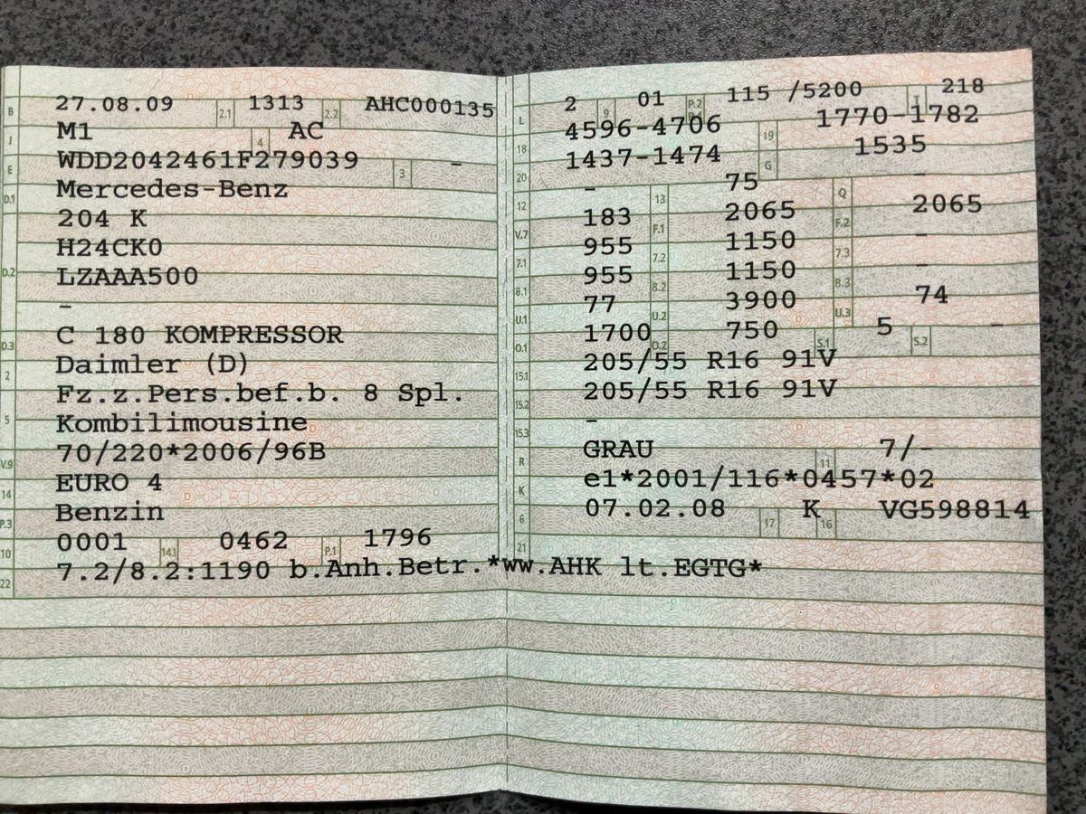 Mercedes-Benz C-Klasse C 180 Kompressor T Classic