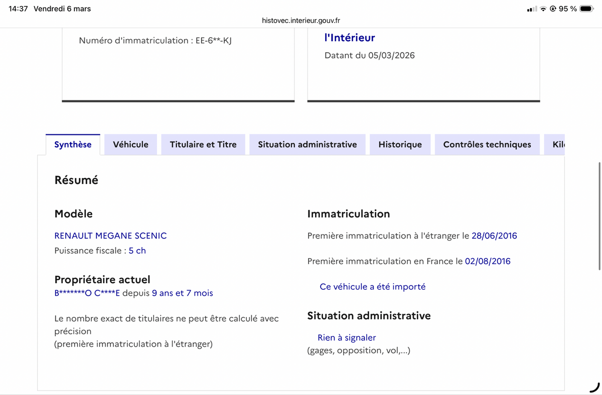 Renault Scenic d'occasion