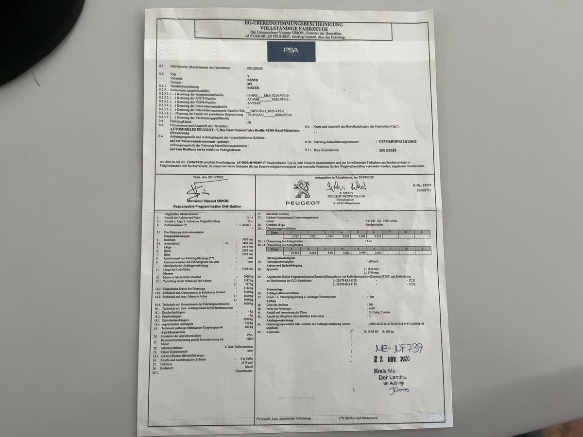 Peugeot Boxer d'occasion