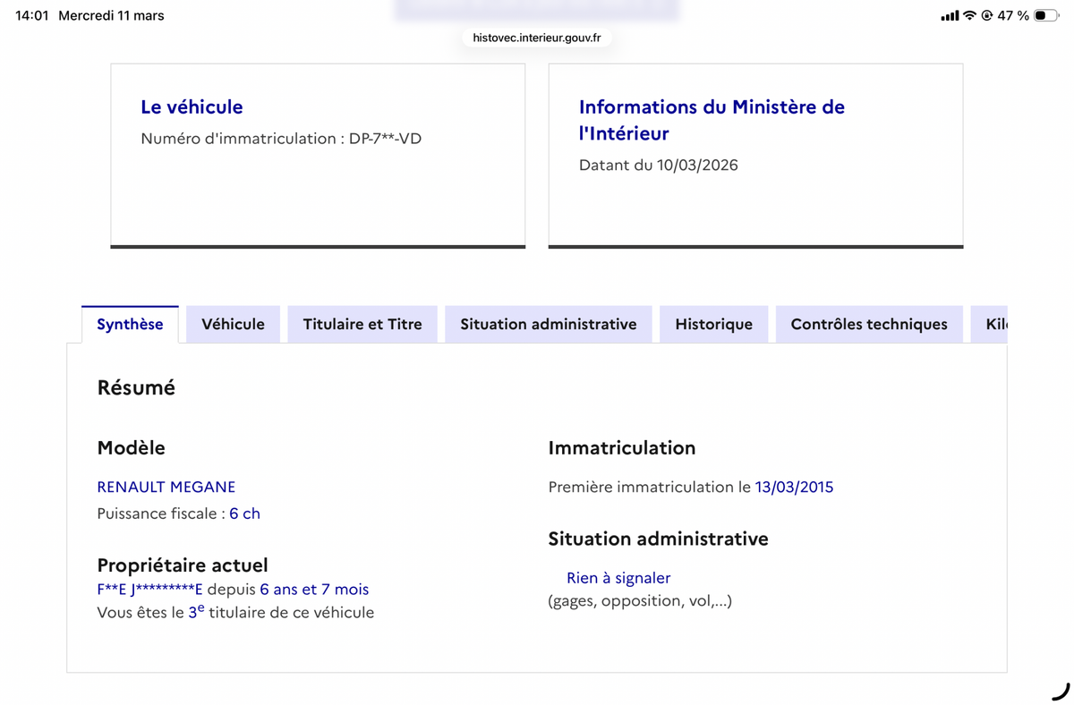 Renault Megane d'occasion